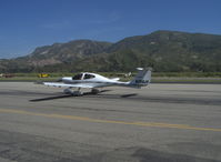 N469JP @ SZP - Diamond Aircraft Ind. DA-40 DIAMOND STAR, Lycoming IO-360-M1A 180 Hp, taxi back after landing Rwy 22 - by Doug Robertson