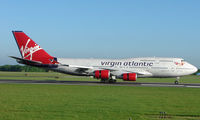 G-VXLG @ EGCC - Some of the typical traffic that can be seen at Manchester (Ringway)  International - by Terry Fletcher