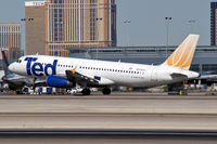N476UA @ KLAS - Ted Airlines / 2001 Airbus Industrie A320-232 - by Brad Campbell