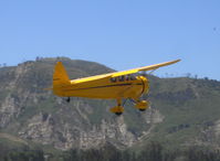 N22424 @ SZP - 1940 HOWARD DGA-15P, P&W R-985 Wasp Jr. 450 Hp, takeoff climb Rwy 22 to SBP for lunch - by Doug Robertson