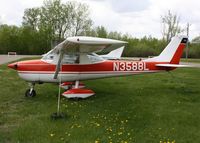 N3588L @ ANE - 1965 Cessna 150F, c/n 15062388, Tied down at Anoka County - by Timothy Aanerud