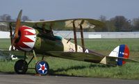 N128CX @ EBAW - Stampe-Vertongen Museum.Outdoor for an engine run.Replica Nieuport 28 - by Robert Roggeman