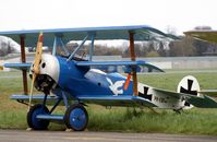 PH-EBF @ EBAW - Stampe-Vertongen Museum.Outdoor for an engine run.Replica Fokker DR.1 - by Robert Roggeman