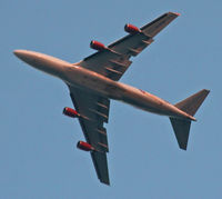 G-VFAB - A majestic British lady sails over Sandy Hook, NJ, on a crisp autumn evening, en route to JFK. - by Daniel L. Berek