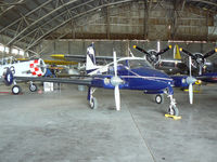 N6747 @ FTW - At Meacham Field - in the Vintage Flying Museum hanger - by Zane Adams