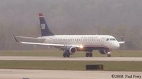 N954UW @ RDU - A very new Embraer 190 running up - by Paul Perry