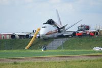 N704CK @ EBBR - crash after aborted take-off - by Kris Geens