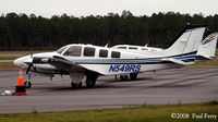 N549RS @ RWI - Baron on the ramp - by Paul Perry