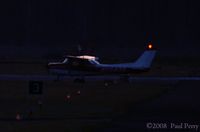 N65405 @ PVG - Taxiing in as darkness falls - by Paul Perry