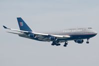 N120UA @ VHHH - United Airlines 747-400 - by Andy Graf-VAP