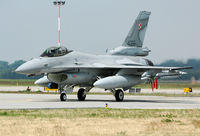 4055 @ EPKS - This F-16 taxies out during the 2008 commanders meet at Poznan. - by Joop de Groot