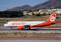 D-ABDC @ LEMG - Air Berlin A320 taxiing to the gate at Malaga - by Steve Hambleton