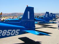 N28505 @ KCNO - Skytypers team at Chino for Airshow - by G TRUMAN