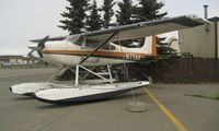 N77AV @ LHD - Cessna 180H on floats at Lake Hood - by Terry Fletcher