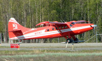 N727KT @ LHD - K2 Aviation DHC Otter about to leave the gravel strip at Lake Hood - by Terry Fletcher