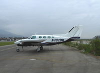 N402DR @ SZP - 1967 Cessna 402, two Continental TSIO-520-VBs 325 Hp each, ex C-FFAP - by Doug Robertson