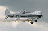 G-BDPJ @ EGWN - Piper PA-25 Pawnee - by Roger Syratt