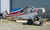 N7371D @ IYS - Piper Pa-18-150 at Wasilla , AK minus its wings - by Terry Fletcher