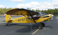 N7157Z @ IYS - 1951 Piper PA-18-150 at Wasilla AK - by Terry Fletcher