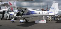G-CEJW @ EGTB - Ikarus C42 exhibited at Aero Expo - by Simon Palmer