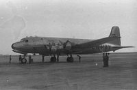 LN-HAV @ KHI - Braathens DC4  Karachi 5 Jun 1950 - by F Lindsley
