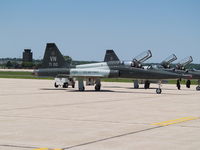 UNKNOWN @ LNK - T-38 TALON REFUELLING - by Gary Schenaman