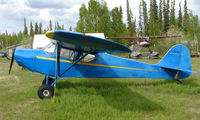 N43698 @ AK28 - 1946 Taylorcraft BC12-D at Chena Marina , Fairbanks - by Terry Fletcher