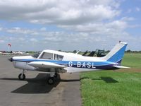 G-BASL @ EGBT - Cherokee at Turweston - by Simon Palmer