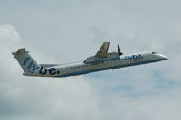 G-JECG @ EGCC - Flybe- Taking off - by David Burrell