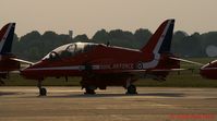 XX227 @ LFI - The Red Arrows sitting on the ramp near sunset - by Paul Perry