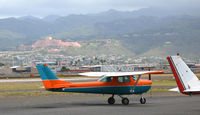 N61233 @ HNL - Classic orange & blue 1969 Cessna 150J @ Honolulu, HI - by Steve Nation