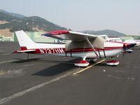 N737HM @ DVO - 1977 Cessna 172N with cover in very hazy conditions @ Novato-Gnoss Field, CA - by Steve Nation