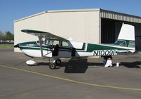 N1009P @ 2Q3 - Newly repainted straight-tail 1958 Cessna 182A @ Davis-Yolo County Airport, CA - by Steve Nation
