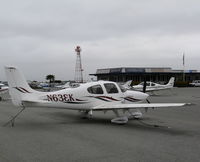 N63EK @ SQL - 2004 Cirrus Design Corp SR22 with sylized registration @ San Carlos CA - by Steve Nation