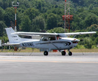 N318ME @ KCXY - Bright Skyhawk basks in the shimmering summer heat. - by Daniel L. Berek