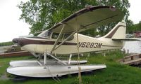 N6283M @ LHD - 1948 Stinson 108-3 at Lake Hood - by Terry Fletcher