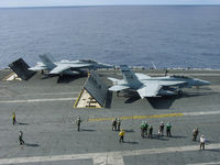 UNKNOWN - US Navy FA-18's prepare for the cat shot - by Iflysky5