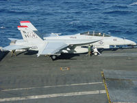 166455 - USN FA-18 Black Aces CAG bird readies for the cat shot - by Iflysky5