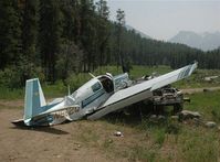 N5652Q - Crash at Big Creek Ranger Station, Idaho - by L A Gordon
