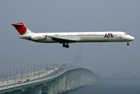 JA8557 @ RJBB - Japan Airlines MD-80 - by Christian Waser