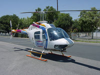 N955FM @ KWHP - N955FM KLOS Bell 206 BIII on the line @ KWHP - by Iflysky5