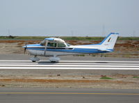 N1926F @ SQL - 1979 Cessna 172N taking-off in smoky conditions @ San Carlos, CA - by Steve Nation