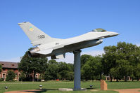 78-0001 @ LFI - 1st operational F-16A Fighting Falcon. 1st flight 8-7-78. Entered service with USAF 388th TFW at Hill AFB 1-6-79. Served with 310th TFTS at Luke AFB, 159th FIS Florida ANG, 134th FIS Vermont ANG, and 107th TFS Michigan ANG. Now displayed at Langley AFB. - by Dean Heald