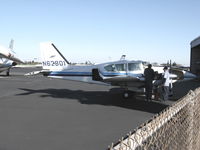 N62801 @ SAC - 1976 Piper PA-23-250 Aztec getting serviced @ Sacramento Executive Airport (Davis), CA - by Steve Nation