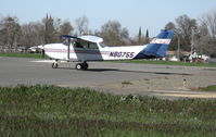 N80755 @ SAC - ATP 1976 Cessna 172M holding for take-off @ Sacramento Executive Airport (Davis), CA - by Steve Nation
