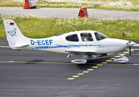 D-ECEF @ EDDL - Small but highly sophisticated plane on taxiway. - by Philippe Bleus