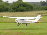 G-RVRI @ EGCB - one of Ravenair's pupils about to land on runway 27 - by chrishall