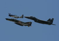 72-1494 @ MCF - Heritage flight with P-51 and F-15 - by Florida Metal