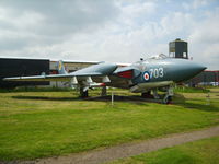 XN685 @ EGBE - ex Royal Navy De Havilland DH-110 Sea Vixen FAW2 (cn 10093) Preserved at the Midland Air Museum - by Chris Hall