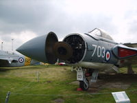 XN685 @ EGBE - ex Royal Navy De Havilland DH-110 Sea Vixen FAW2 (cn 10093) Preserved at the Midland Air Museum - by Chris Hall